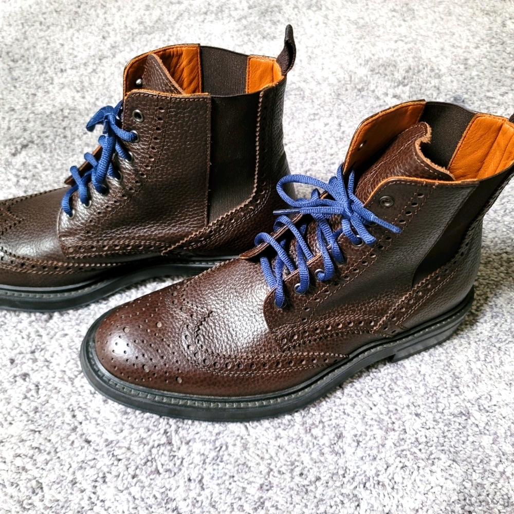 Aquatalia Men's Lawrence Boots Size 10.5. Italy.